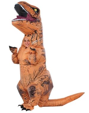 Dinosaurie Maskeraddräkt T-Rex uppblåsbar för barn - Jurassic World