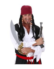 Foulard da pirata dei caraibi con rasta per uomo