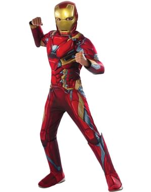 Kostum Iron Man Captain America Perang Saudara Laki-laki Deluxe
