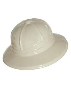 Chapéu branco de explorador para homem
