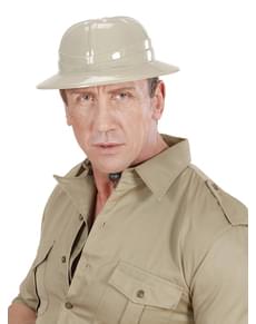 Chapéu branco de explorador para homem