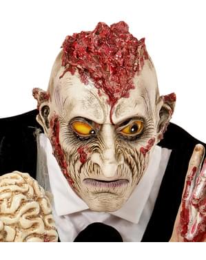 Maschera da zombie cervello all'aria per adulto