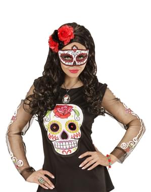 Topeng Topeng Catrina Berkilau Perempuan