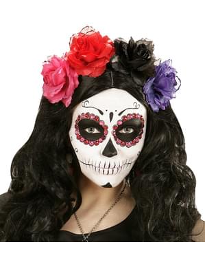 Květina do vlasů červená