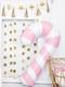 Palloncino a forma di bastoncino di zucchero rosa e bianco (74 cm)