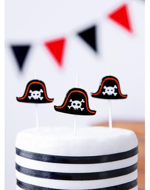 5 stearinlys til piratfest - Pirates Party