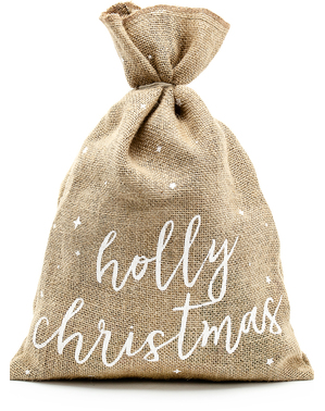Sacco Holly Christmas decorativo