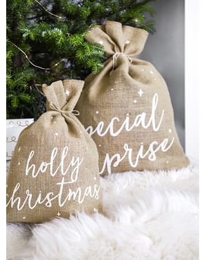 Holly Christmas dekorative rumpetaske