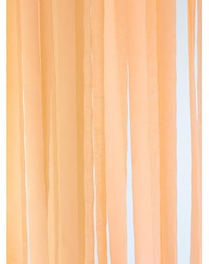 4 rolos de fitas de papel crepe laranja (10m)