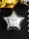 Garland with silver stars (3.6 m)