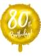 Zlat balon za 80. rojstni dan (45 cm)