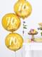 Golden 80th Birthday balloon (45 cm)