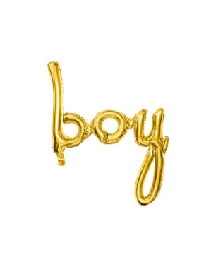 Златист балон „boy“ (73 cm)