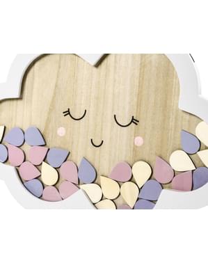 Buch in Wolkenform - Baby Shower Party