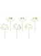 6 decoratieve toppers met wolken en engels - Baptism Day