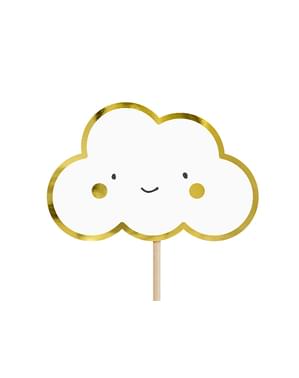 6 toppers decorativi cu nori și îngerași – Baptism Day