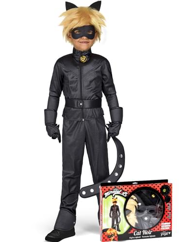 Fantasia Infantil Cat Noir Miraculuos Com Acessórios