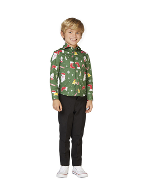 Jultomte Opposuits skjorta för pojke