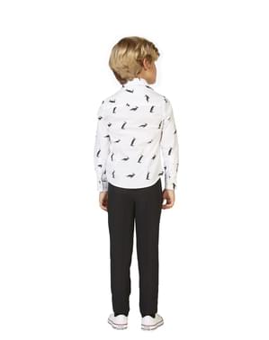 Bela srajca s pingvini za fante - Opposuits