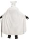 Fluwelen cape wit voor volwassenen
