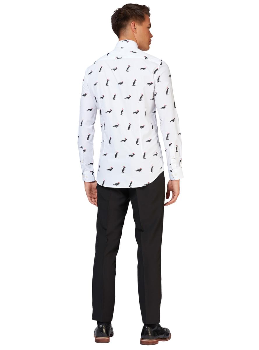 Λευκό πουκάμισο με πιγκοθίνους - Opposuits