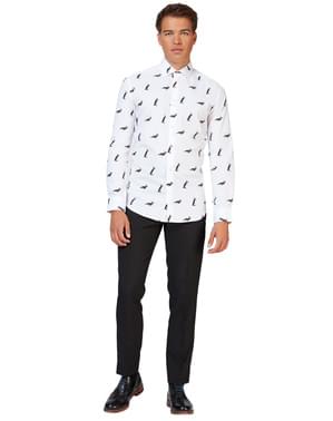 Бяла риза с пингвини - Opposuits