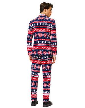 Син коледен костюм „Nordic Noel“ – Opposuits