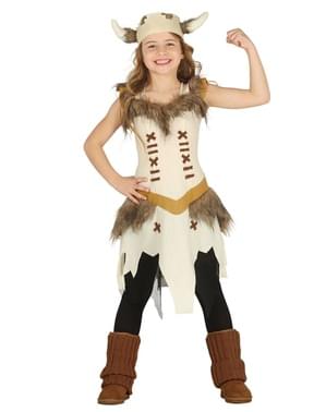 Mutige Wikingerin Kostüm für Mädchen