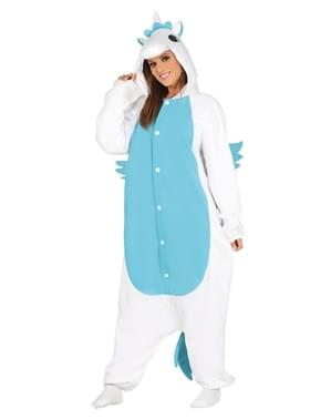 Costume unicorno onesie blu