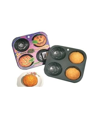 Plech na pečení cupcaků ve tvaru dýně