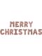 Merry Christmas Folienballon roségold - Pink Christmas