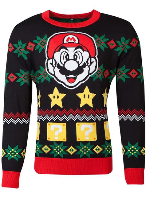 大人用男女兼用スーパーマリオブラザーズ クリスマス セーター