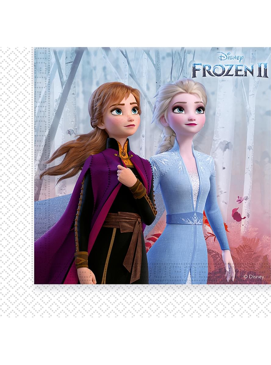 アナと雪の女王２ナプキン２０枚（３３ｃｍ）