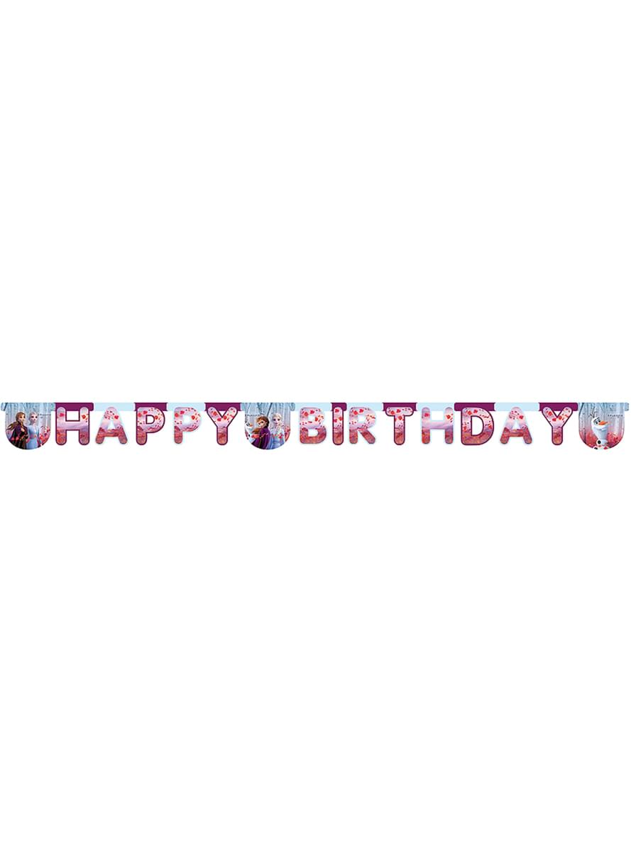 Гирлянда „Happy Birthday“ – „Замръзналото кралство 2“