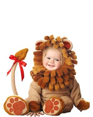 Maskeraddräkt brunt lejon för bebis