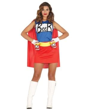 Пивной костюм супергероя для женщин