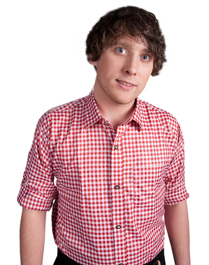 Red Tyrolean shirt for men