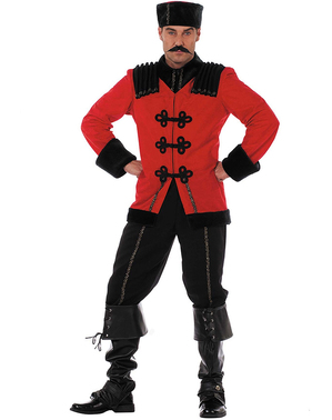 Deluxe kostým červeného kozáka pre mužov