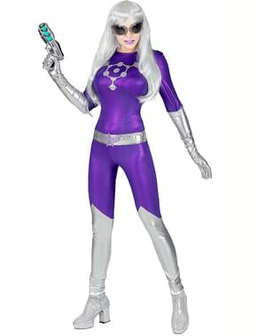 Kostum alien ungu untuk wanita