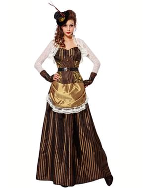 Skinnende steampunk kostume til kvinder