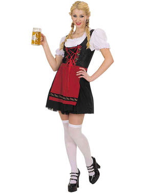 Waitress barmaid costume for a woman