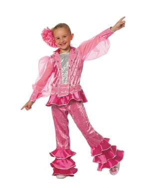 Costum Mamma Mia roz pentru fată - Abba