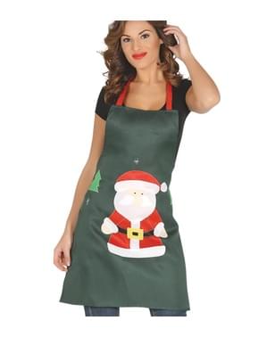 Weihnachtsmann Schürze grün