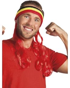 Fita de desportista com pelo tricolor Bélgica