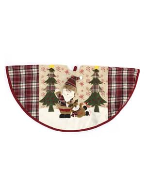 Cubre pies de árbol navideño de Papá Noel