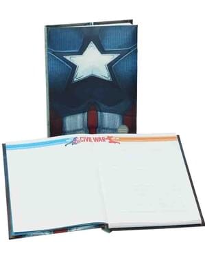 Libreta de Capitán América: Civil War con luz