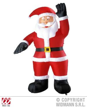 Père Noël saluant gonflable lumineux (244 cm)