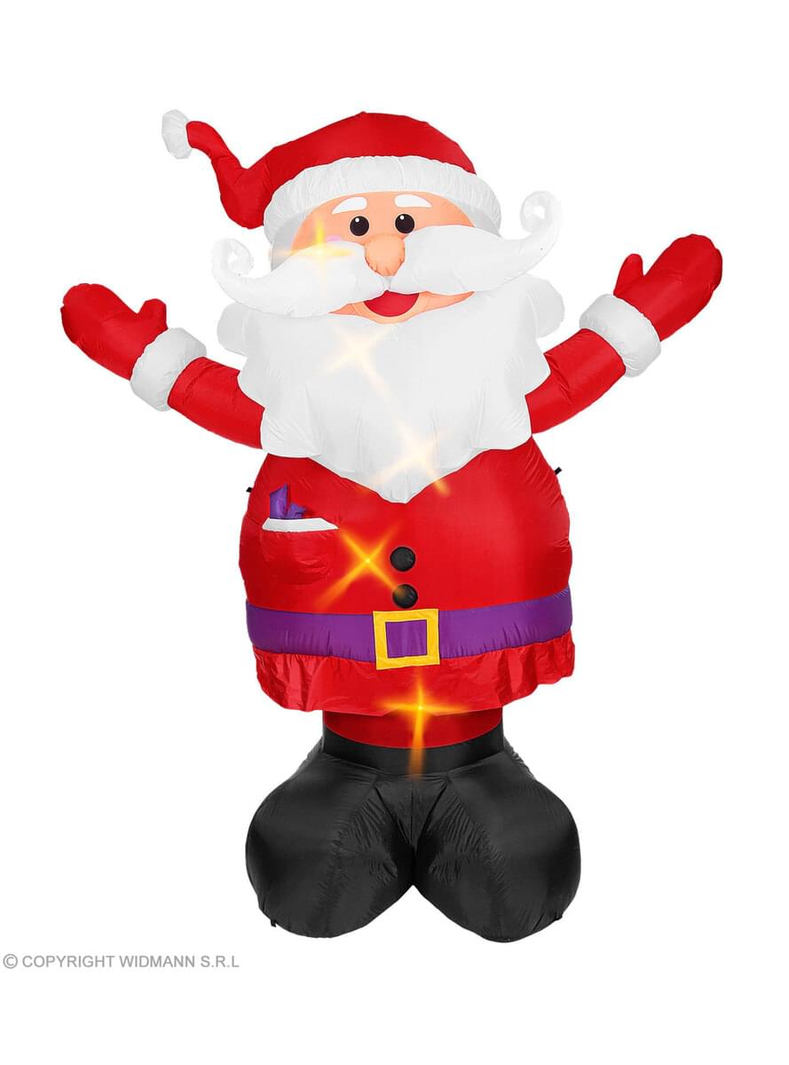 Weihnachtsmann aufblasbar mit Licht (300 cm)