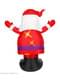 Babbo Natale gonfiabile con luce (300 cm)