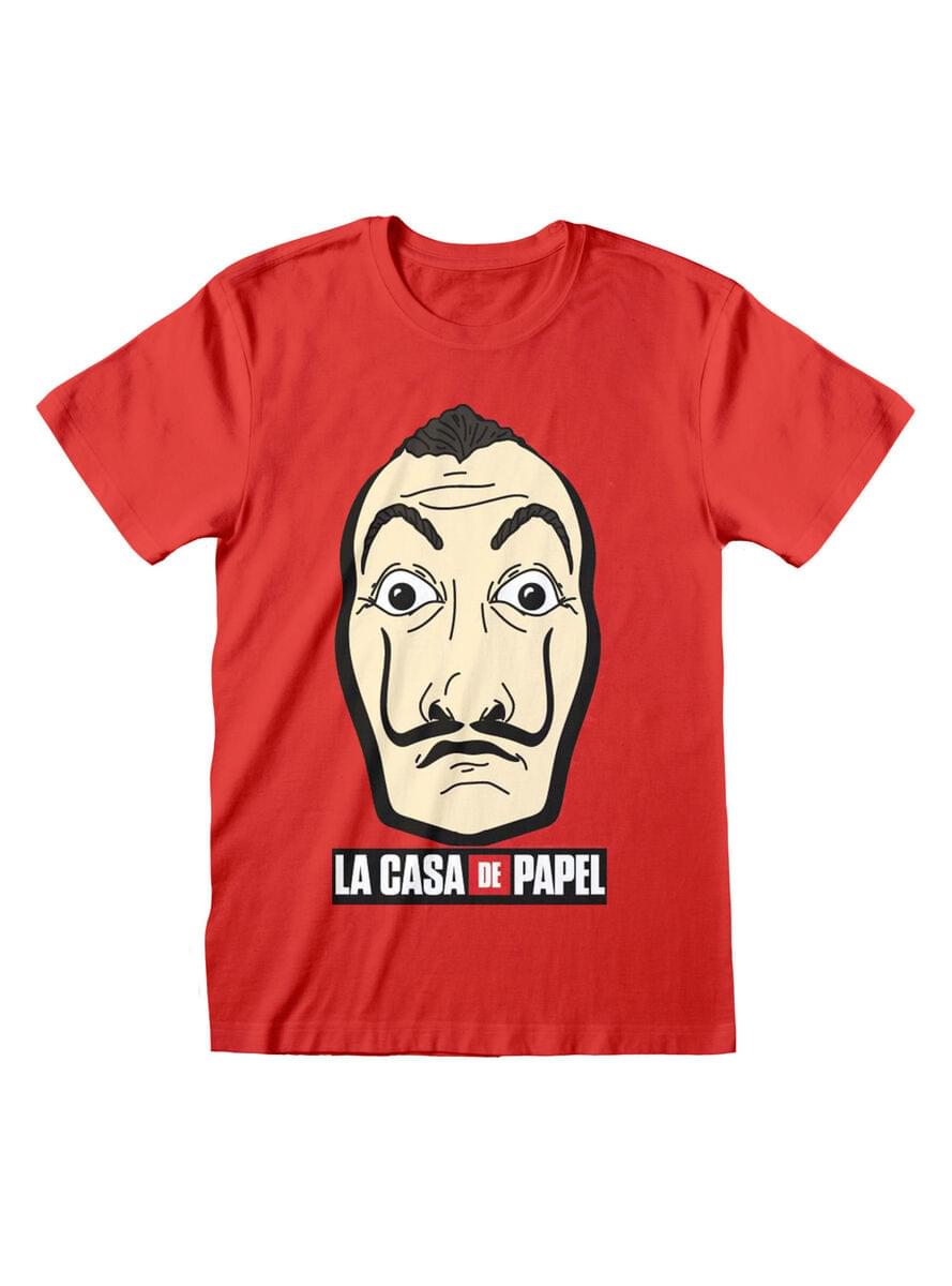 La Casa de Papel rauða skyrtan fyrir fullorðna